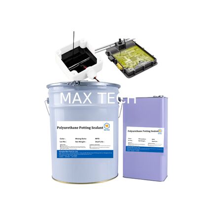 High Thermal Conductivity White PU Potting Adhesive for PCB/LED - Waterproof, Shockproof, Fast Curing Sealant