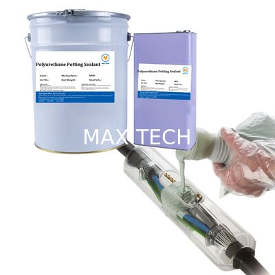 High Thermal Conductivity White PU Potting Adhesive for PCB/LED - Waterproof, Shockproof, Fast Curing Sealant